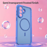 Husa pentru Samsung Galaxy A56 5G, Techsuit HaloFrost II MagSafe, albastru