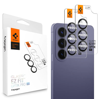 Folie de protectie pentru Samsung Galaxy S26, Spigen (2 pack) Optik.tR EZ Fit Pro HD Camera Glass (AGL11099)