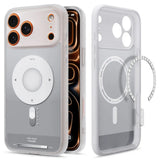 Husa pentru iPhone 17 Pro Max, Spigen Ultra Hybrid Classic MagSafe (ACS10291), argintiu