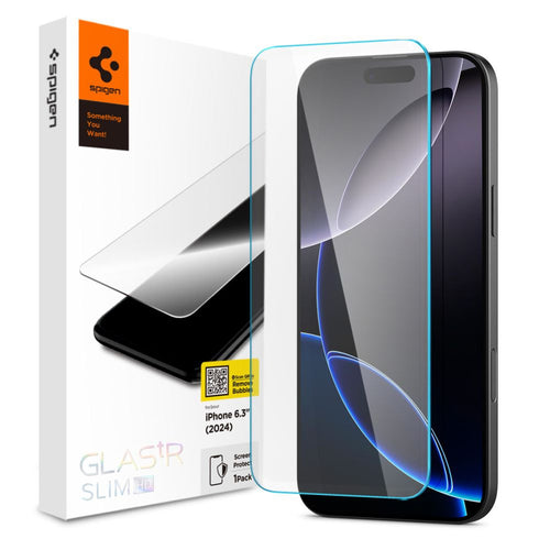 Folie de protectie pentru iPhone 16 Pro, Spigen Glas.tR Slim HD