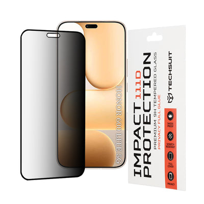 Folie de protectie pentru Honor 600 Lite, Techsuit 111D Privacy Full Glue