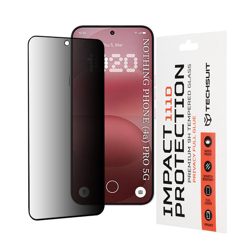 Folie de protectie pentru Nothing Phone (4a) Pro, Techsuit 111D Privacy Full Glue