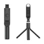 Selfie stick Techsuit Mini (S05-S), Compact Tripod Mount cu Bluetooth Telecomanda, LED Light, Pliabil, 105cm, negru