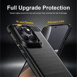 Husa pentru Motorola Edge 70 Fusion, Techsuit Carbon Silicone, albastru