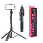 Selfie stick Techsuit (L16), Suport trepied stabil, 1/4 Screw Interface, Wireless Remote, Balance Steady Shot, 157cm, negru