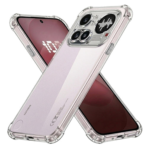 Husa pentru Nothing Phone (4a) Pro, Techsuit Shockproof Clear Silicone, transparenta