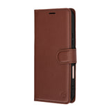 Husa pentru Honor 600 Lite, Techsuit Leather Folio, maro