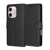 Husa pentru Honor 600 Lite, Techsuit Leather Folio, maro