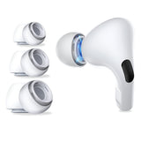 Husa casti pentru AirPods Pro 1/2, Techsuit Pack Replacement Ear Tips Airvibe Et1 Premium Silicone Xs S L Sizes, alb