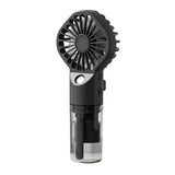 Techsuit Handheld Fan (G10), portabil, cu Humidifier, Four Speeds, USB, Alb