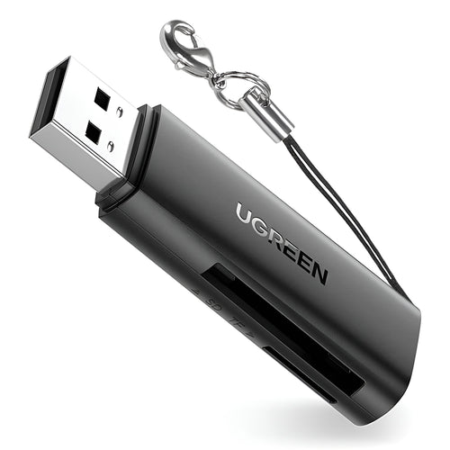 Cititor de carduri UGREEN Card Reader CM264 (60722), USB to SD/TF Card, 5Gbps, 512GB, Plug&Play, negru