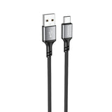 Cablu Borofone de date (BX83), USB to Type-C, Silicon, Universal, 3A, 1m, negru