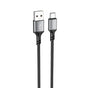 Cablu Borofone de date (BX83), USB to Type-C, Silicon, Universal, 3A, 1m, negru
