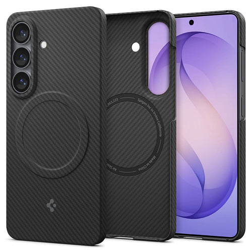 Husa pentru Samsung Galaxy Z Flip8, Spigen Air Skin Aramid MagFit (ACS11513), negru