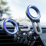 Suport auto Lisen (YL0224050011), Magnetic pentru Grila ventilatie, 360° Rotation, Secure Fit, Prindere magnetica, negru