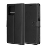 Husa pentru Motorola Moto G77, Techsuit Leather Folio, negru