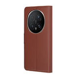 Husa pentru Honor Magic8 Pro, Techsuit Leather Folio, maro