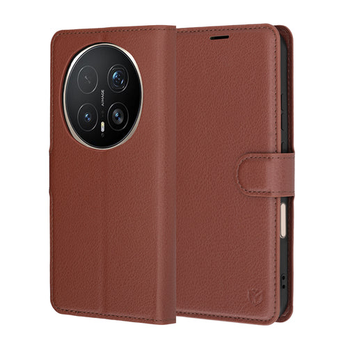 Husa pentru Honor Magic8 Pro, Techsuit Leather Folio, maro