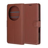 Husa pentru Honor Magic8 Pro, Techsuit Leather Folio, maro
