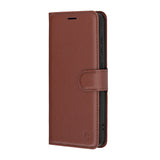 Husa pentru Samsung Galaxy S26 Plus, Techsuit Leather Folio, maro