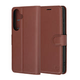 Husa pentru Samsung Galaxy S26, Techsuit Leather Folio, maro