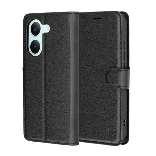 Husa pentru Xiaomi POCO X8 Pro, Techsuit Leather Folio, negru