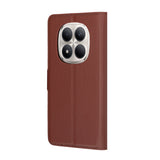 Husa pentru Xiaomi Redmi Note 15 Pro 5G, Techsuit Leather Folio, maro