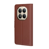 Husa pentru Xiaomi Redmi Note 15 Pro+ 5G, Techsuit Leather Folio, maro