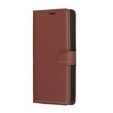 Husa pentru Xiaomi Redmi Note 15 Pro+ 5G, Techsuit Leather Folio, maro