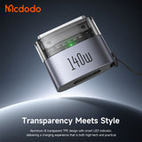 Adaptor Mcdodo OTG Adapter (OT-8850), Type-C to MagSafe 3, 140W, Aliaj Aluminiu, Indicator LED, pentru MacBook Air/pro