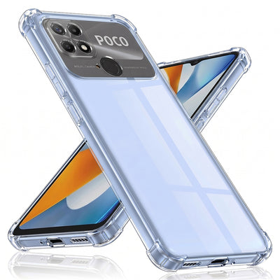 Husa pentru Xiaomi POCO C40, Techsuit Shockproof Clear Silicone, transparenta