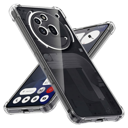 Husa pentru Nothing Phone (3a) Pro, Techsuit Shockproof Clear Silicone, transparenta