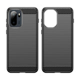 Husa pentru OnePlus 15R, Techsuit Carbon Silicone, albastru