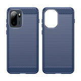 Husa pentru OnePlus 15R, Techsuit Carbon Silicone, albastru
