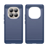 Husa pentru Xiaomi Redmi Note 15 Pro 4G, Techsuit Carbon Silicone, albastru