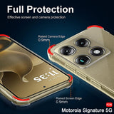 Husa pentru Motorola Signature, Techsuit Shockproof Clear Silicone, transparenta