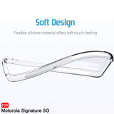 Husa pentru Motorola Signature, Techsuit Shockproof Clear Silicone, transparenta