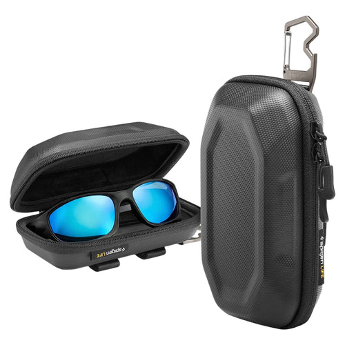Husa de Ochelari Spigen Lock Fit LF520 (ACS09444), Universal, cu Zipper, integrat Metal Clip and Bottle Opener, Negru