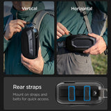 Husa de Ochelari Spigen Lock Fit LF520 (ACS09444), Universal, cu Zipper, integrat Metal Clip and Bottle Opener, Negru