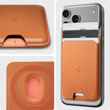Portofel Spigen Valentinus Wallet MagFit (AFA11339), portocaliu