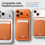 Portofel Spigen Valentinus Wallet MagFit (AFA11339), portocaliu