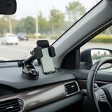 Suport auto Proove Crystal Clema Plus (CHCSP0000001), Bord, Mechanical Clema, Ventuza, Stylish, Universal, negru