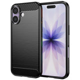 Husa pentru iPhone 17, Techsuit Carbon Silicone, albastru