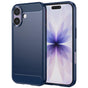 Husa pentru iPhone 17, Techsuit Carbon Silicone, albastru