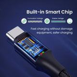 Cablu Techsuit de date (PCB018), Type-C to Type-C, Super Incarcare rapida, PD100W, 480Mbps, Nylon, Aliaj aluminiu, 1m, negru