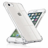 Husa pentru iPhone SE 2, SE 2020, Techsuit Shockproof Clear Silicone, transparenta