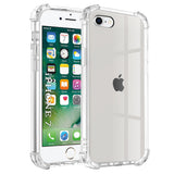 Husa pentru iPhone SE 2, SE 2020, Techsuit Shockproof Clear Silicone, transparenta