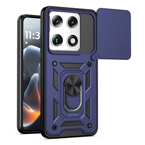 Husa pentru Motorola Signature, Techsuit CamShield Series, albastru