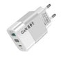 Incarcator retea Techsuit GaNeXus (CHPD131), GaN, USB, Type-C, Incarcare rapida, 33W, alb