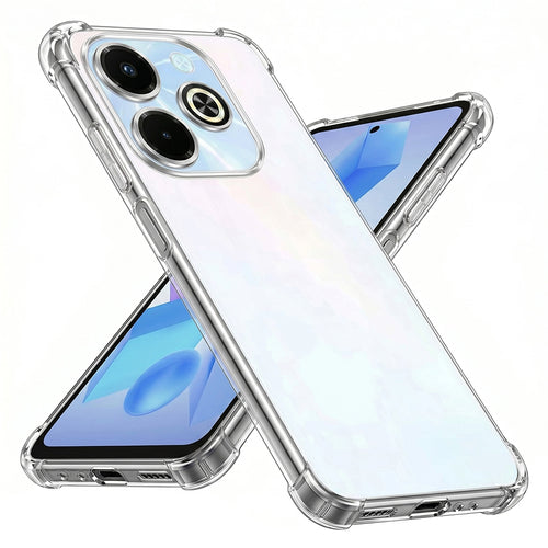 Husa pentru Infinix Hot 40i, Techsuit Shockproof Clear Silicone, transparenta